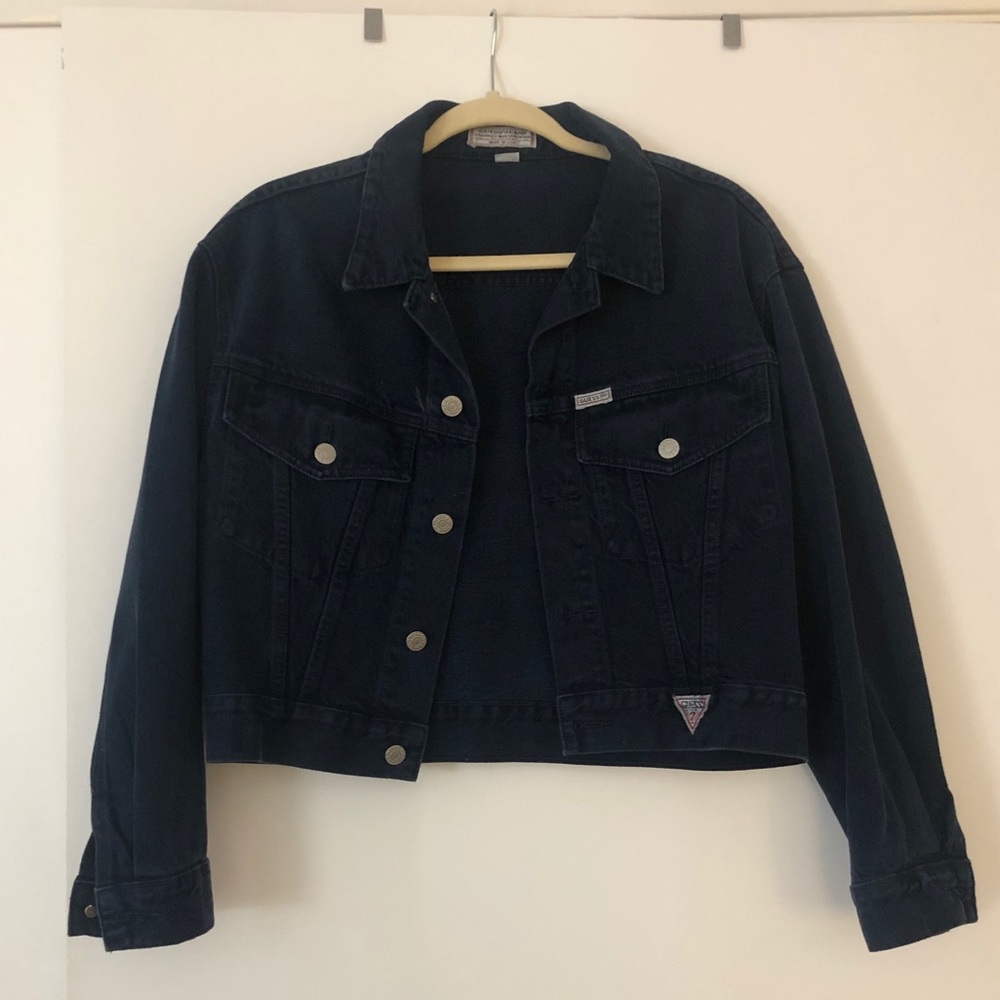 SOLD-VINTAGE GUESS MARCIANO JEAN JACKET